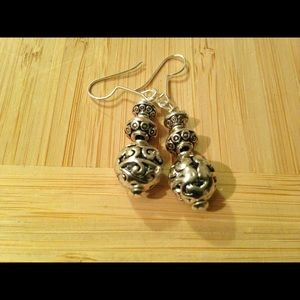 Silver earrings